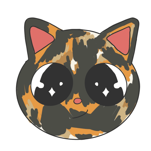 Original Art Sticker | Tortie Cat