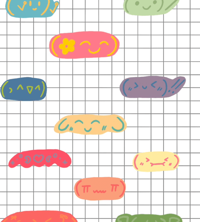 Original Art Deco Stickersheet | Emoji Bubbles